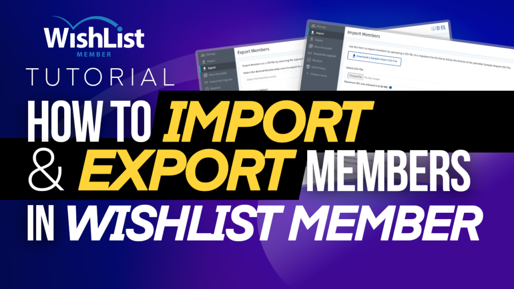 Import Export Members