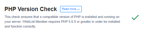 Required PHP WishList Member