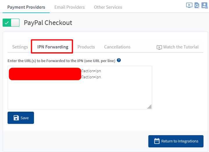 WishList Member IPN Forwarding for PayPal