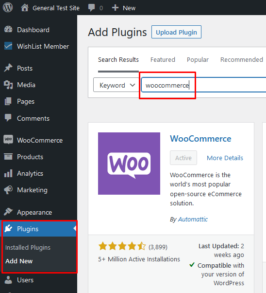 WooCommerce Overview - WishList Member