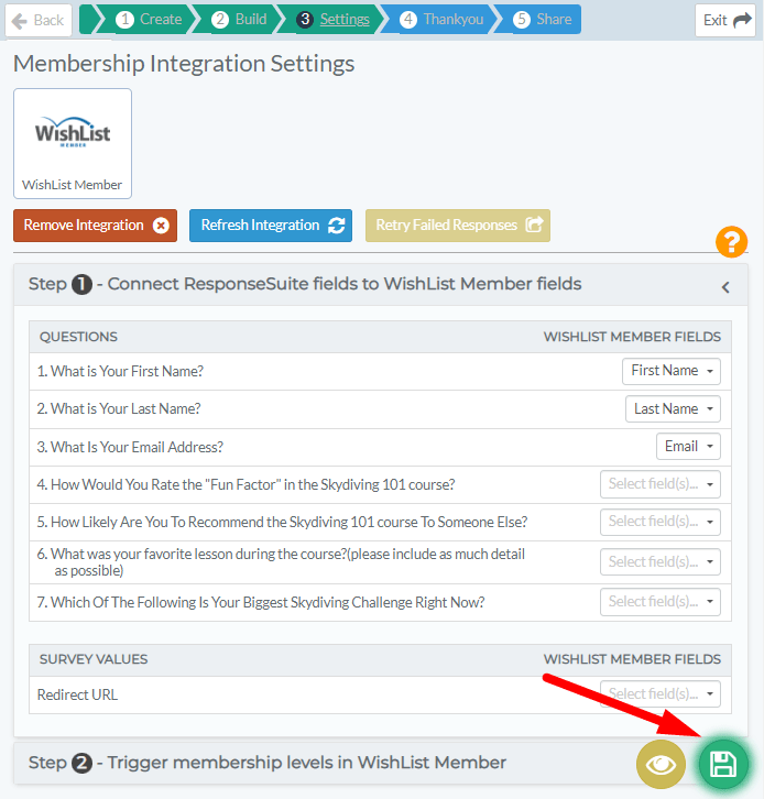 ResponseSuite Integration with WishList Member - Connect