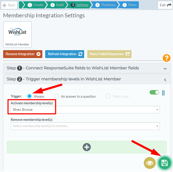 ResponseSuite Integration with WishList Member