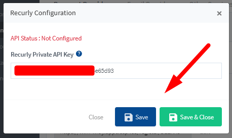 Recurly Integration with WishList Member - API Key