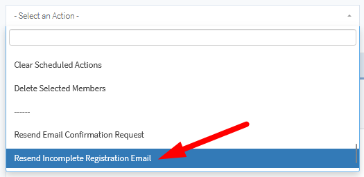 Bulk Edit Existing Members in WishList Member - Resend Incomplete Registration Email