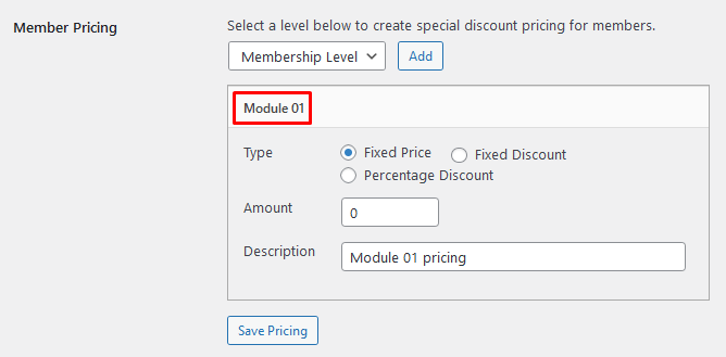 WooCommerce Product Category Member Pricing