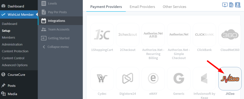 JVZoo Seller Dashboard with a red arrow pointing to the Seller Dashboard